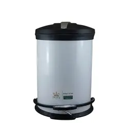 سطل زباله 5 لیتری سفید صادراتی یونیک کد 4110 - فروشگاه اینترنتی پرنس هوم