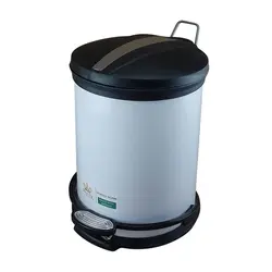 سطل زباله 5 لیتری سفید صادراتی یونیک کد 4110 - فروشگاه اینترنتی پرنس هوم