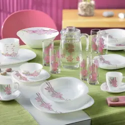 سرویس غذا خوری 26 پارچه بامبو فلاور صورتی لومینارک - فروشگاه اینترنتی پرنس هوم