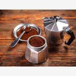 قهوه جوش آلومینیوم 6 کاپ - فروشگاه اینترنتی پرنس هوم