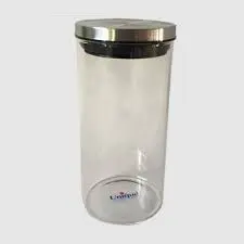 بانکه شیشه ای یونیک کد 2106 درب استیل - فروشگاه اینترنتی پرنس هوم