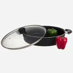 تابه پوشش گرانیت دو دسته سایز 32 تکنو ظرف