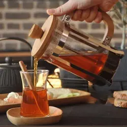 فرنچ پرس چوبی 350 میلی لیتر بامبو