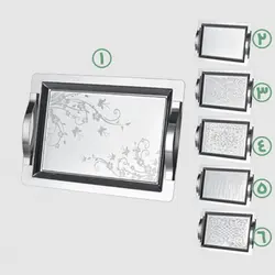 سینی استیل ترک کوچک یونیک کد3833 - فروشگاه اینترنتی پرنس هوم سینی مستطیلی