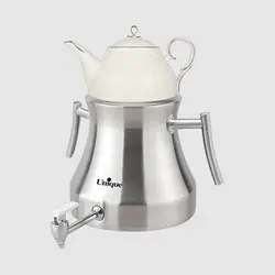 کتری و قوری 6 لیتری یونیک کد 7512 شیر دار استیل - فروشگاه اینترنتی پرنس هوم