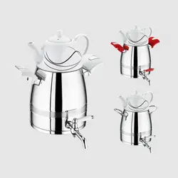 کتری و قوری 4 لیتر استیل ترک یونیک کد 7501 - فروشگاه اینترنتی پرنس هوم