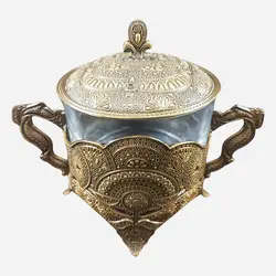 قندان آنتیک یونیک کد 1319-1 نقش برجسته - فروشگاه اینترنتی پرنس هوم