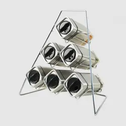 ست ادویه 7 پارچه مربعی یونیک کد 1475 استیل ضد زنگ - فروشگاه اینترنتی پرنس هوم