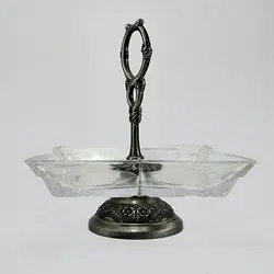 شکلات خوری بلور پایه پیوتر کد 1248 - فروشگاه اینترنتی پرنس هوم