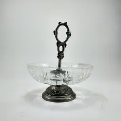 شکلات خوری بلور پایه پیوتر کد 1254 - فروشگاه اینترنتی پرنس هوم