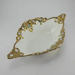 کشکول خوری سرامیک طلایی یونیک کد 1649 - فروشگاه اینترنتی پرنس هوم