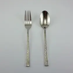 قاشق چنگال 12 پارچه استیل یونیک کد 5735 - فروشگاه اینترنتی پرنس هوم