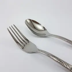 قاشق چنگال 12 پارچه استیل یونیک کد 5980 - فروشگاه اینترنتی پرنس هوم