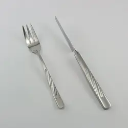 کارد و چنگال سه بعدی استیل 12 پارچه یونیک کد 5607-2 - فروشگاه اینترنتی پرنس هوم