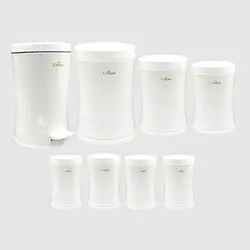 سرویس آشپزخانه کمر باریک 8 پارچه عروس سفید یونیک کد 4510 - فروشگاه اینترنتی پرنس هوم