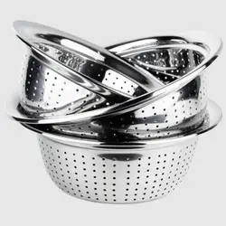 آبکش 5 پارچه استیل بزرگ خارجی یونیک کد 4095 - فروشگاه اینترنتی پرنس هوم