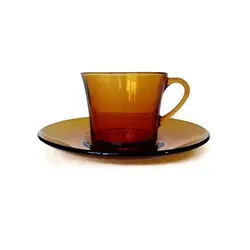 فنجان و نعلبکی عسلی دورالکس DURALEX AMBER - فروشگاه اینترنتی پرنس هوم