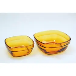 کاسه چهار گوش بزرگ 11 عسلی دورالکس DURALEX AMBER - فروشگاه اینترنتی پرنس هوم