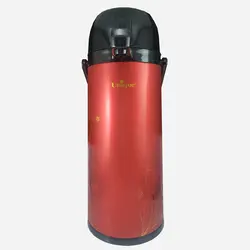 فلاسک 2.5 لیتر پمپی خارجی یونیک کد 9100 - فروشگاه اینترنتی پرنس هوم فلاسک استیل پمپی