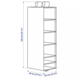 قفسه آویز پارچه‌ای مشکی ایکیا IKEA-SKUBB - فروشگاه اینترنتی پرنس هوم