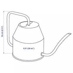 آب‌پاش فلزی طوسی ایکیا IKEA-VATTENKRASSE - فروشگاه اینترنتی پرنس هوم