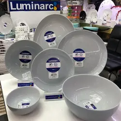 سرویس غذاخوری 26 پارچه دیوالی طوسی لومینارک Diwali - فروشگاه اینترنتی پرنس هوم