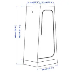 کمد پارچه‌ای ایکیا IKEA-VUKU - فروشگاه اینترنتی پرنس هوم