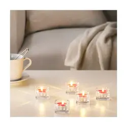 شمع معطر با رایحه توت قرمز ایکیا بسته 30 عددی مدل IKEA-SINNLIG - فروشگاه اینترنتی پرنس هوم