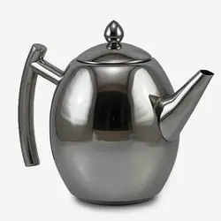 قوری 1.5 لیتر استیل فیلتر دار ویشان