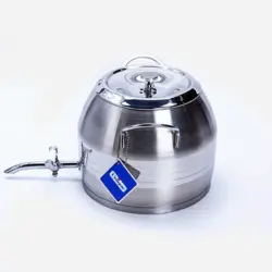 کتری و قوری استیل شیردار 5 لیتر طرح ترک یونیک کد 7293 - فروشگاه اینترنتی پرنس هوم