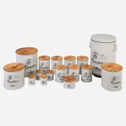 سرویس آشپزخانه ست 16 فانتزی الیزابت کرم قاصدک قهوه ای یونیک کد 9083 کرم - فروشگاه اینترنتی پرنس هوم