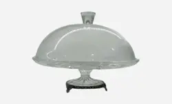 کیک خوری در دار بلور پایه پیوتر یونیک کد 1238 - فروشگاه اینترنتی پرنس هوم