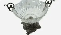 اجیل خوری دسته دار بلور پایه پیوتر یونیک کد 1216 - فروشگاه اینترنتی پرنس هوم