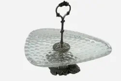 شیرینی خوری سه گوشه بلور پایه پیوتر یونیک کد 1236 - فروشگاه اینترنتی پرنس هوم