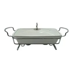 سوفله خوری چینی مستطیل کوچک یونیک کد 8571 - فروشگاه اینترنتی پرنس هوم