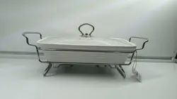 سوفله خوری چینی مستطیل کوچک یونیک کد 8571 - فروشگاه اینترنتی پرنس هوم