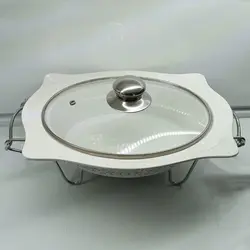 سوفله خوری چینی بیضی متوسط یونیک کد 8523 - فروشگاه اینترنتی پرنس هوم