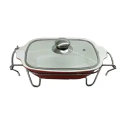 سوفله خوری چینی اج دار مستطیل یونیک کد 8518 - فروشگاه اینترنتی پرنس هوم