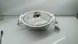 سوفله خوری چینی بیضی کوچک یونیک کد 8507 - فروشگاه اینترنتی پرنس هوم
