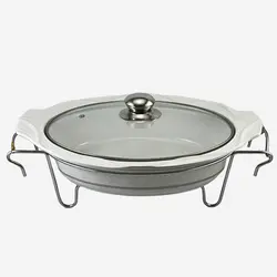 سوفله خوری چینی بزرگ یونیک 8537 بیضی - فروشگاه اینترنتی پرنس هوم