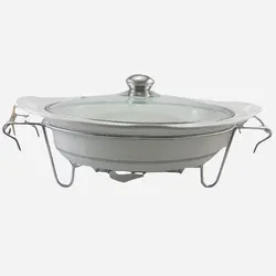 سوفله خوری چینی بزرگ یونیک 8537 بیضی - فروشگاه اینترنتی پرنس هوم