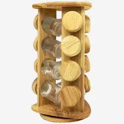 ست ادویه 12تایی چوبی یونیک 6113 اشکی - فروشگاه اینترنتی پرنس هوم