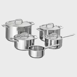 سرویس قابلمه 9 پارچه استیل ایکیا +IKEA-365 - فروشگاه اینترنتی پرنس هوم