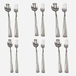 ست قاشق چنگال یونیک 12 پارچه کد 5700-s - فروشگاه اینترنتی پرنس هوم