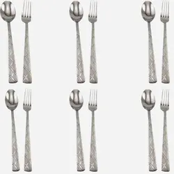 ست قاشق چنگال یونیک 12 پارچه کد 5735-s - فروشگاه اینترنتی پرنس هوم