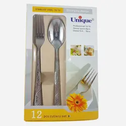 ست قاشق چنگال یونیک 12 پارچه کد 5980-m - فروشگاه اینترنتی پرنس هوم