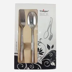 ست قاشق چنگال یونیک 12 پارچه 8517-s - فروشگاه اینترنتی پرنس هوم