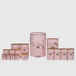 سرویس آشپزخانه 17 پارچه نیوهوم مدل ماربل بامبو کد NH13-1402P - فروشگاه اینترنتی پرنس هوم