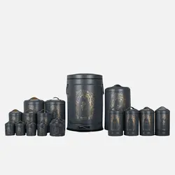 سرویس آشپزخانه 17 پارچه نیوهوم مدل طاق کسری کد NH13-1303GR - فروشگاه اینترنتی پرنس هوم