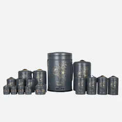 سرویس آشپزخانه 17 پارچه نیوهوم مدل لوتوس کد NH13-1304-GR - فروشگاه اینترنتی پرنس هوم